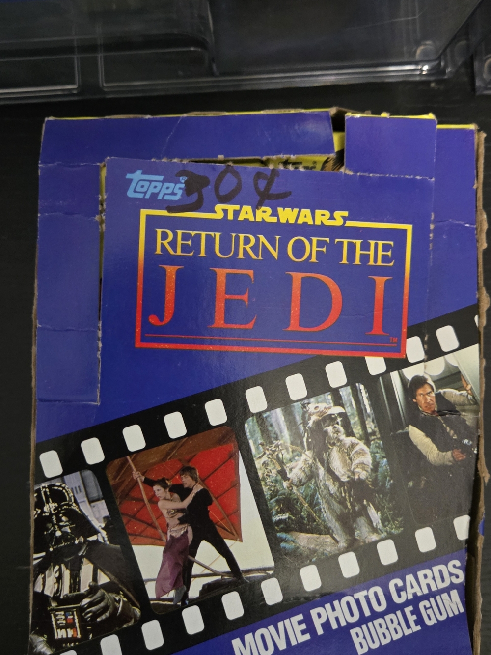 Topps Star Wars Return of the Jedi Movie Photo Cards - Blue Open Box Of 36 Packs